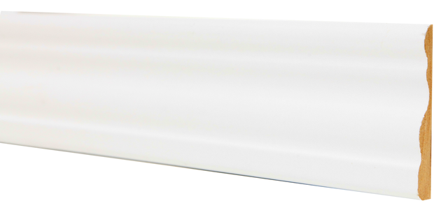 Jamba de MDF melamina blanca 70x10 mm x 2,25 m (ancho x grueso x largo)