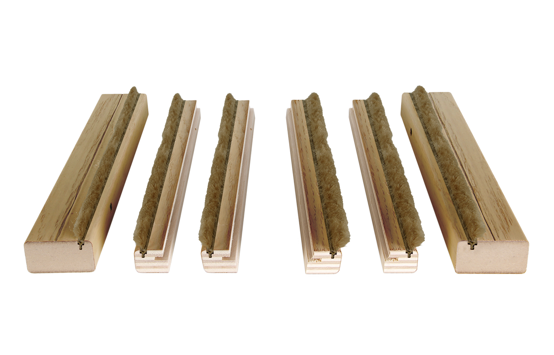 Kit de moldura para casoneto 105 mdf roble para puerta corredera doble