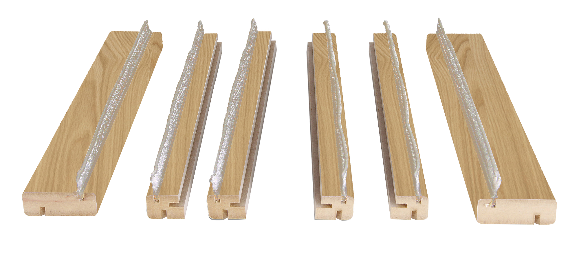 Kit de moldura para casoneto 110 mdf roble puerta corredera doble sofia/moscu
