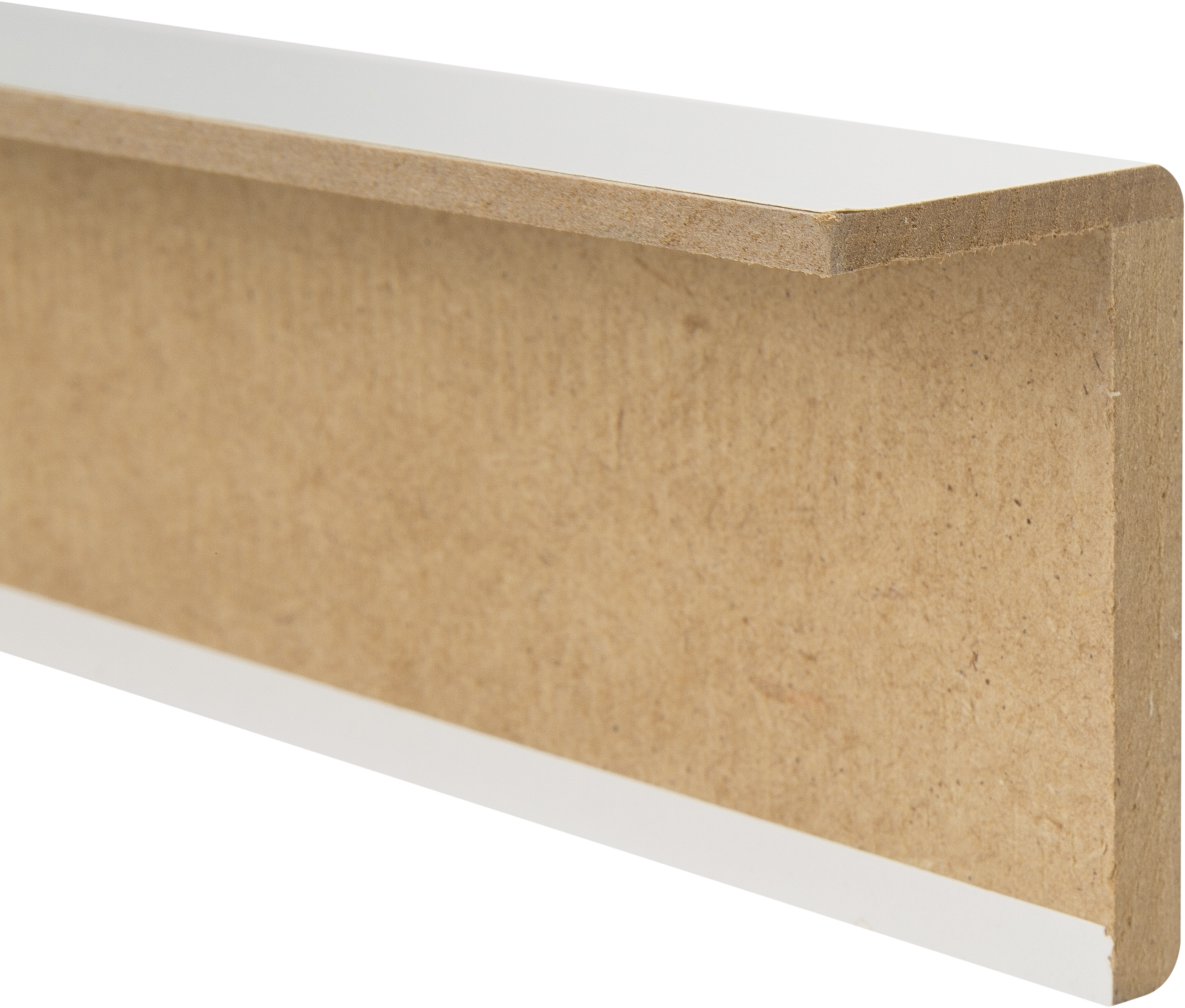 Pack de 5 tapetas MDF blanco 70x10 mm ala 30 mm - 4