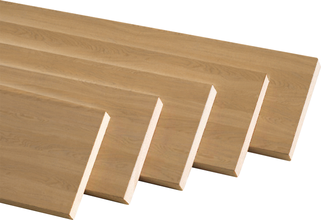 kit de 5 tapetas lisas de mdf melamina roble miel 70x10x2200mm
