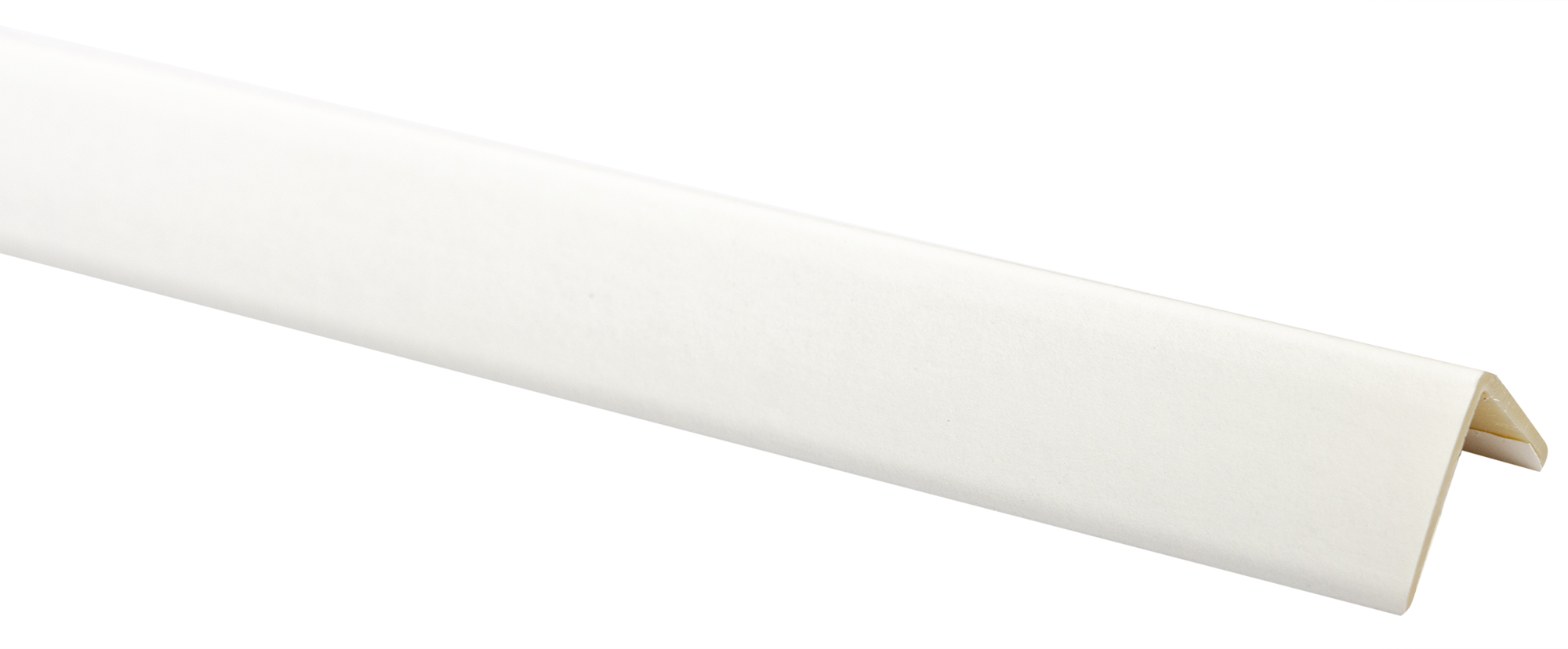 Guardavivo de pvc blanco adhesivo 28x28 mm x 2,44 m (ancho x grueso x largo)