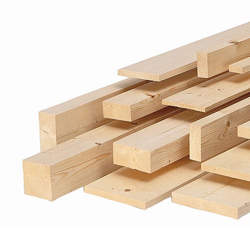 Pack de 6 listones de abeto cepillado de 22x22mm x 2 m