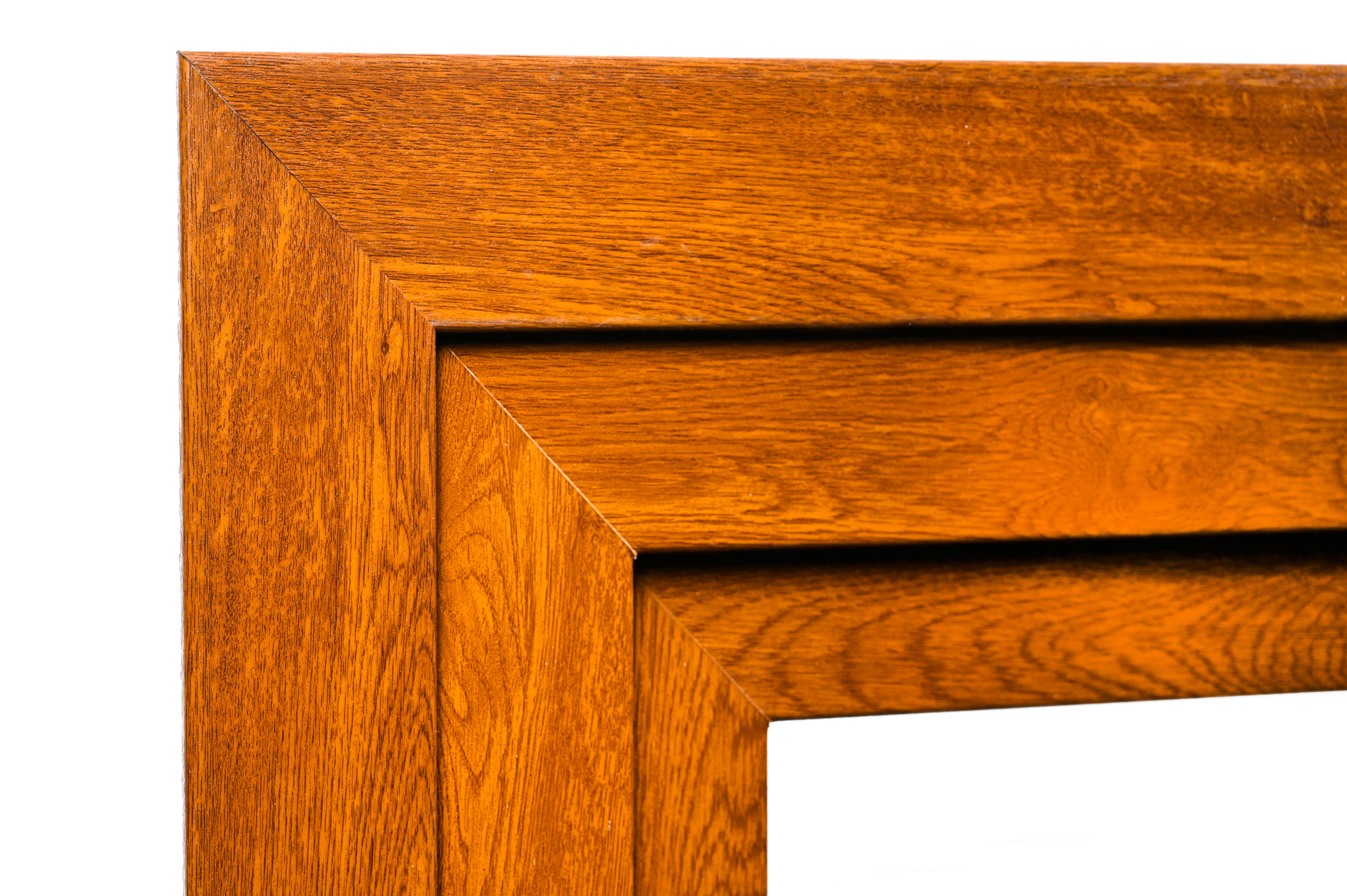 Tapajuntas de PVC roble de 70mm con cámara - 3