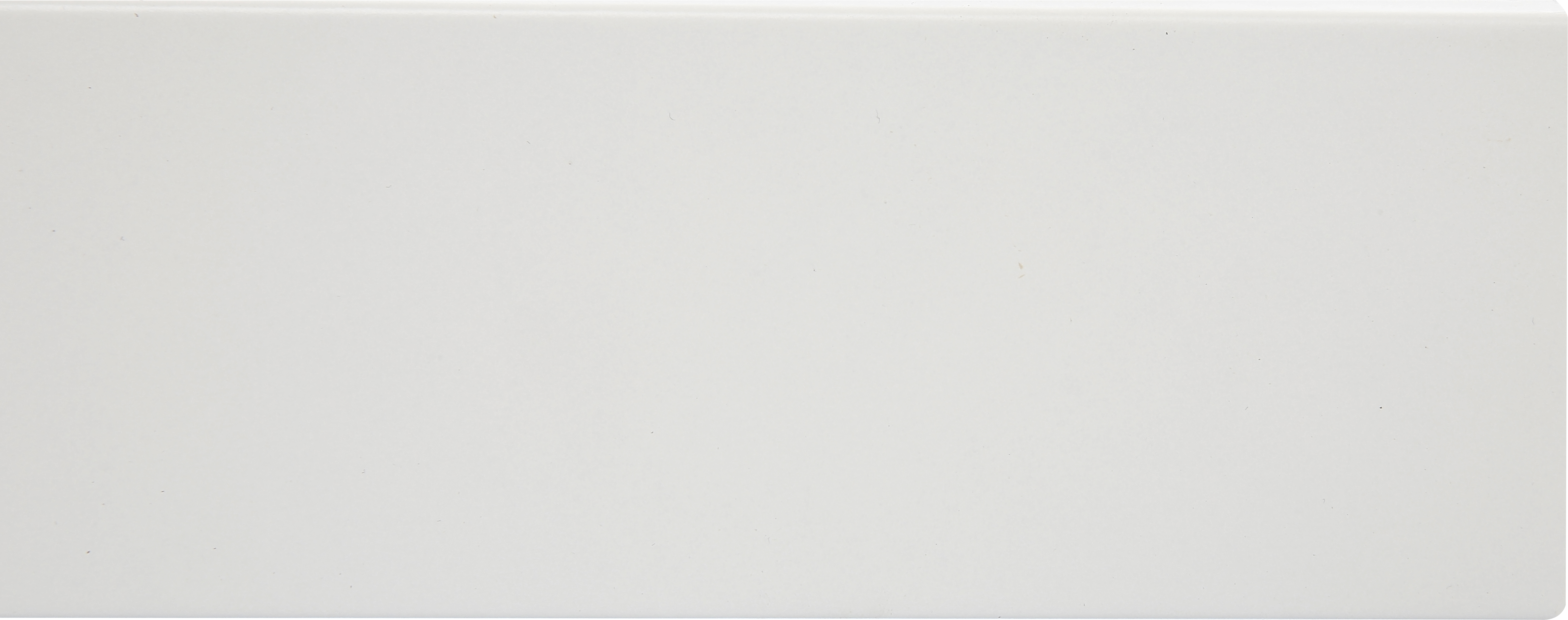 Kit de 5 tapetas MDF lacada blanco 70 x 10 mm plana - 3