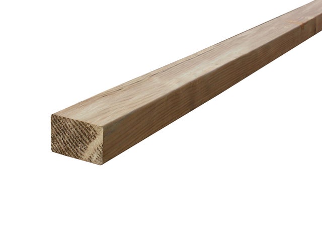 Listón de abeto cepillado exterior CL3 de 44x44mm x 2.4 m