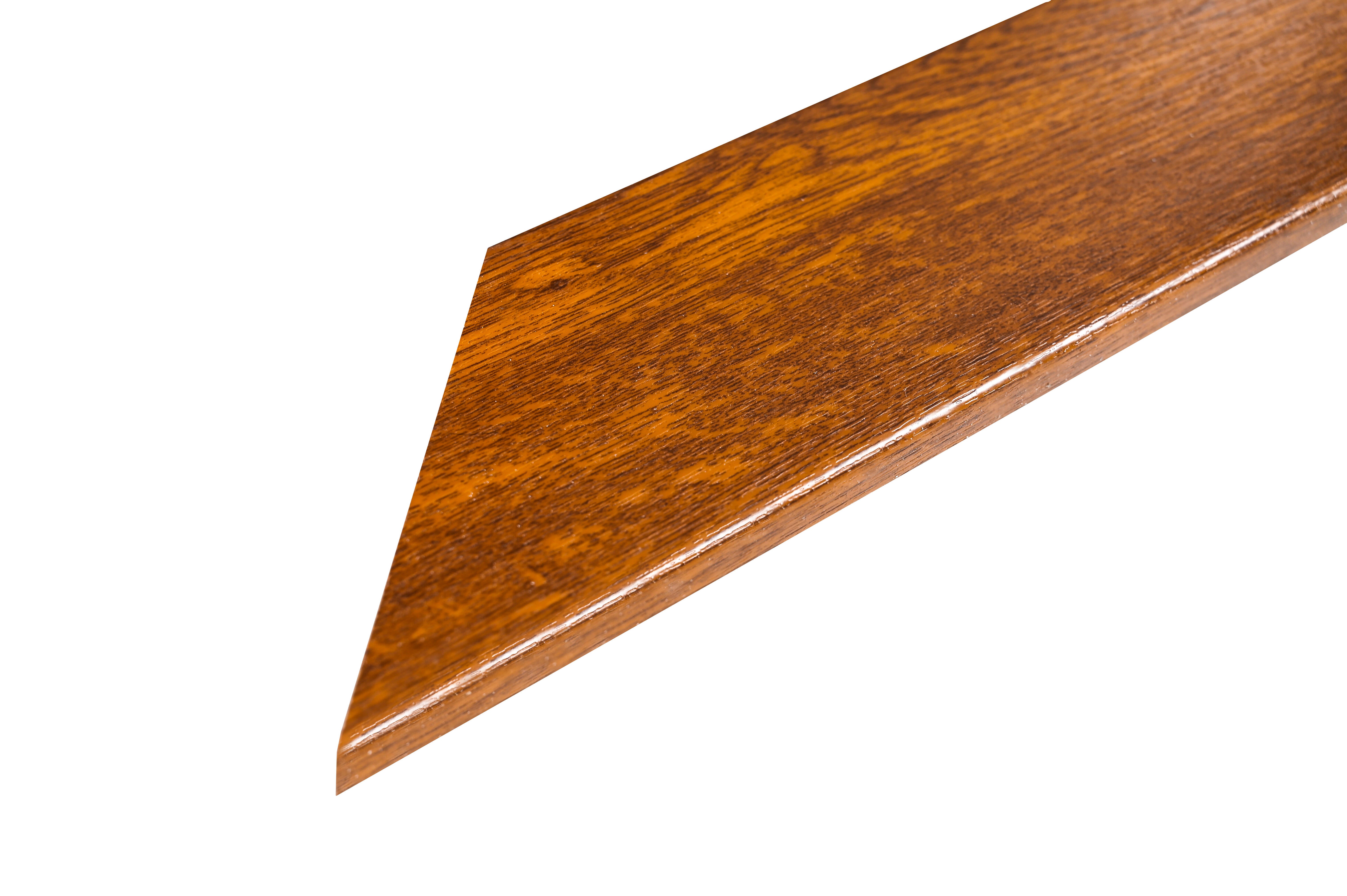 Tapajuntas de PVC roble de 70mm con cámara - 2