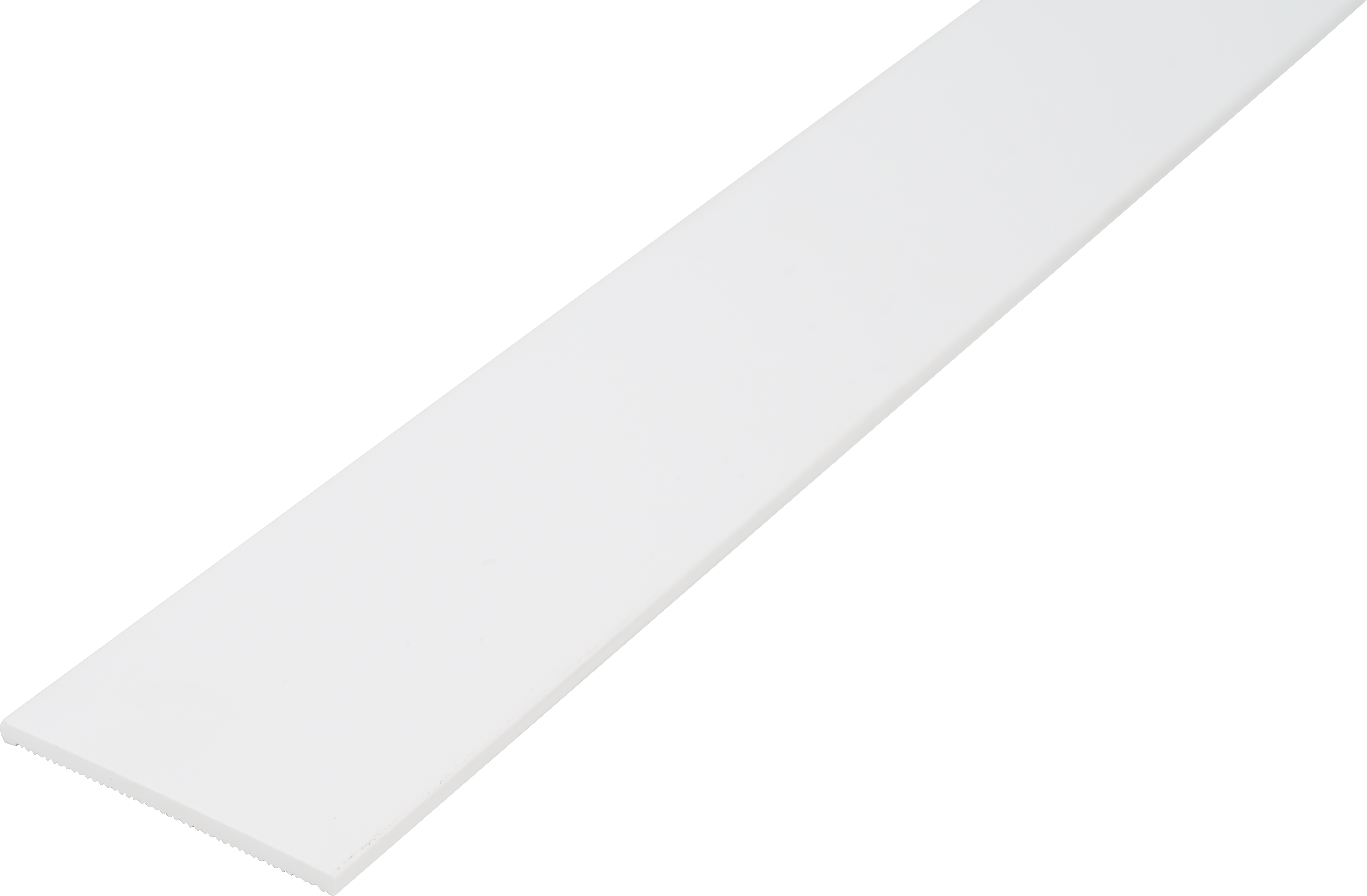Tapajuntas de PVC blanco de 50 mm plano - 3