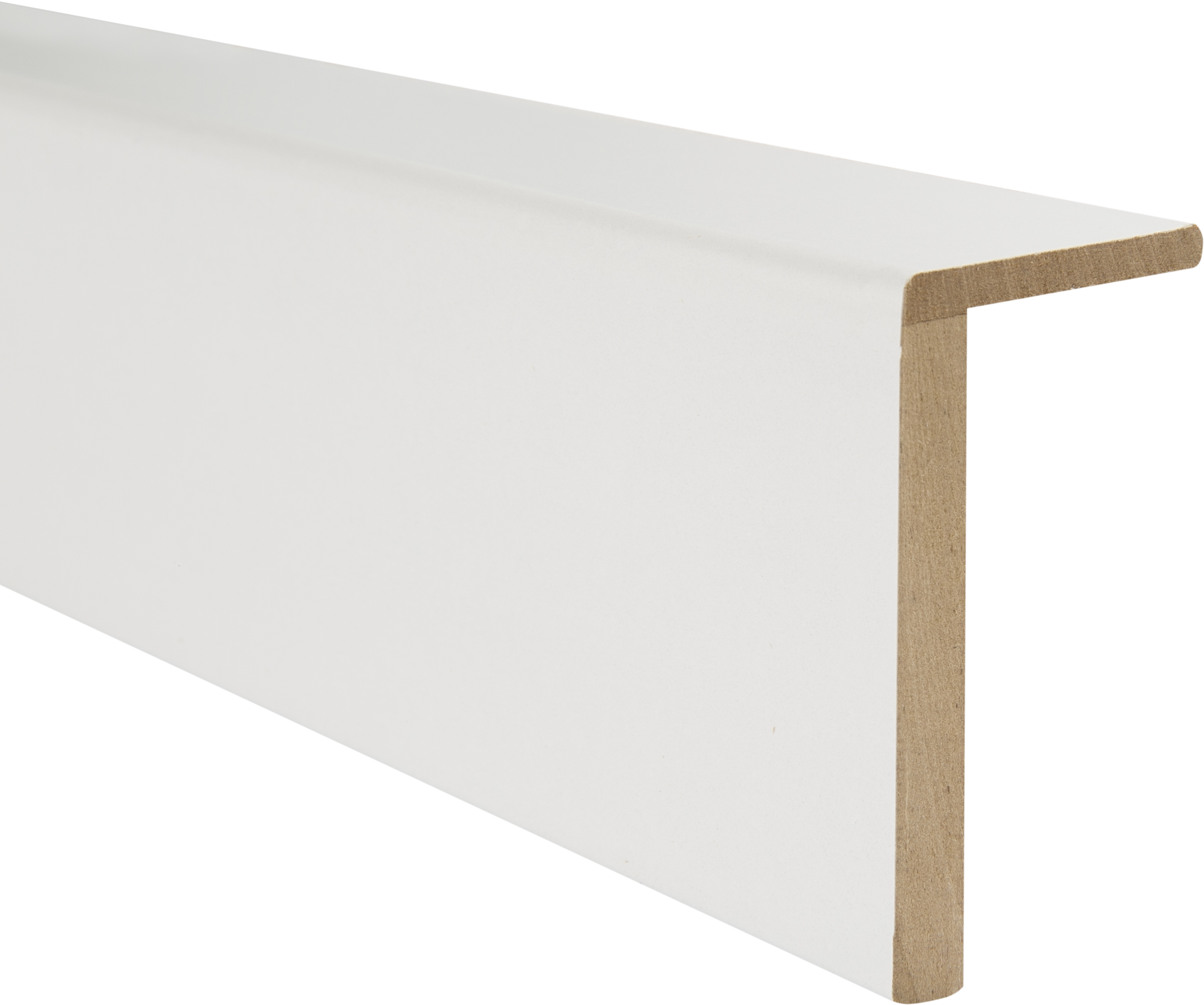 Pack de 5 tapetas MDF blanco 70x10 mm ala 30 mm - 2