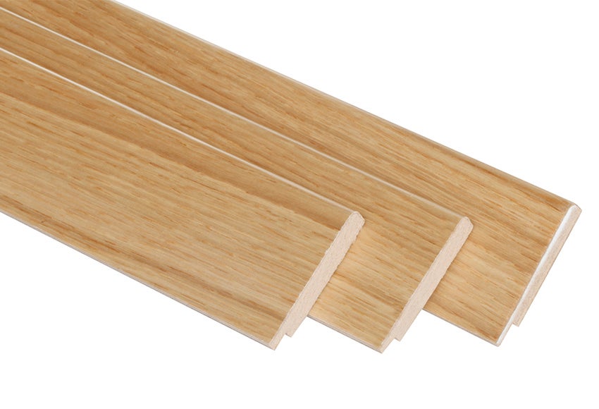 Kit de 3 molduras de recrecido de mdf roble 50 x 10 x 2200 mm