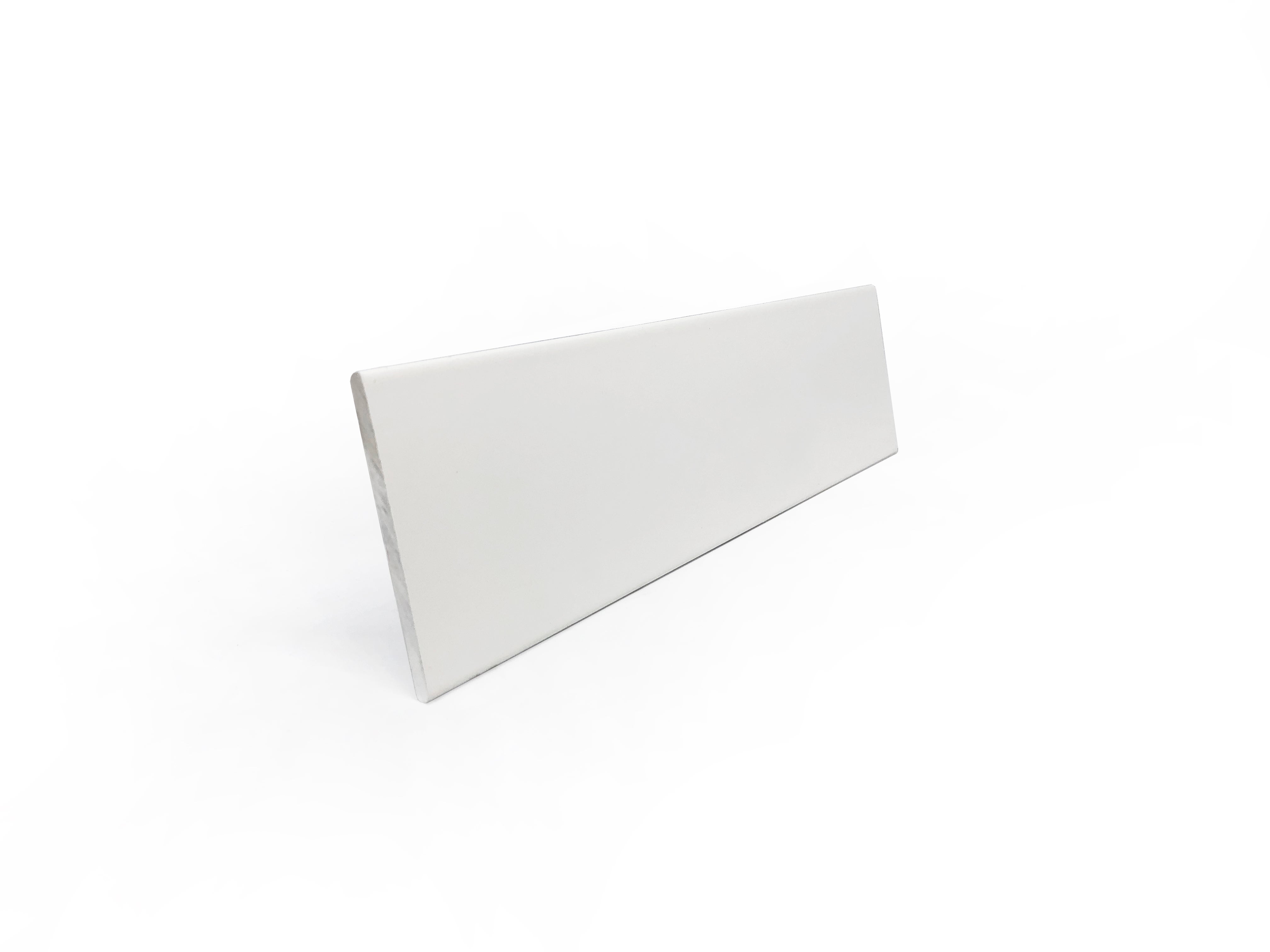 Pletina blanca de aluminio de 2.36m de largo y 50mm de ancho