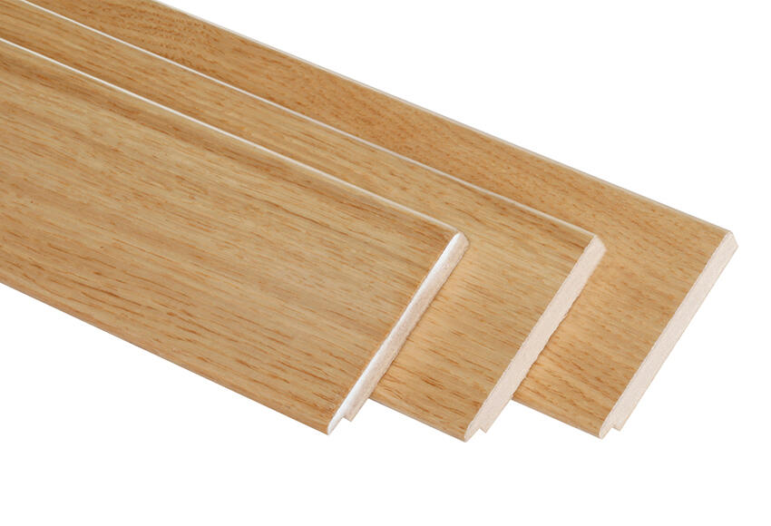 Kit de 3 molduras de recrecido de mdf roble 70 x 10 x 2200 mm
