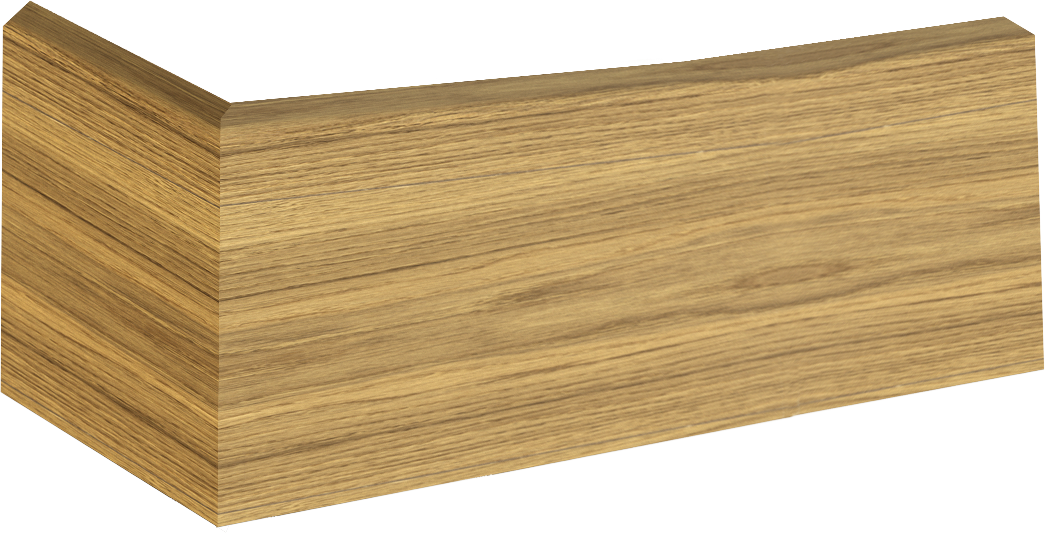 Rodapié  de mdf de 220x7cm roble - 2