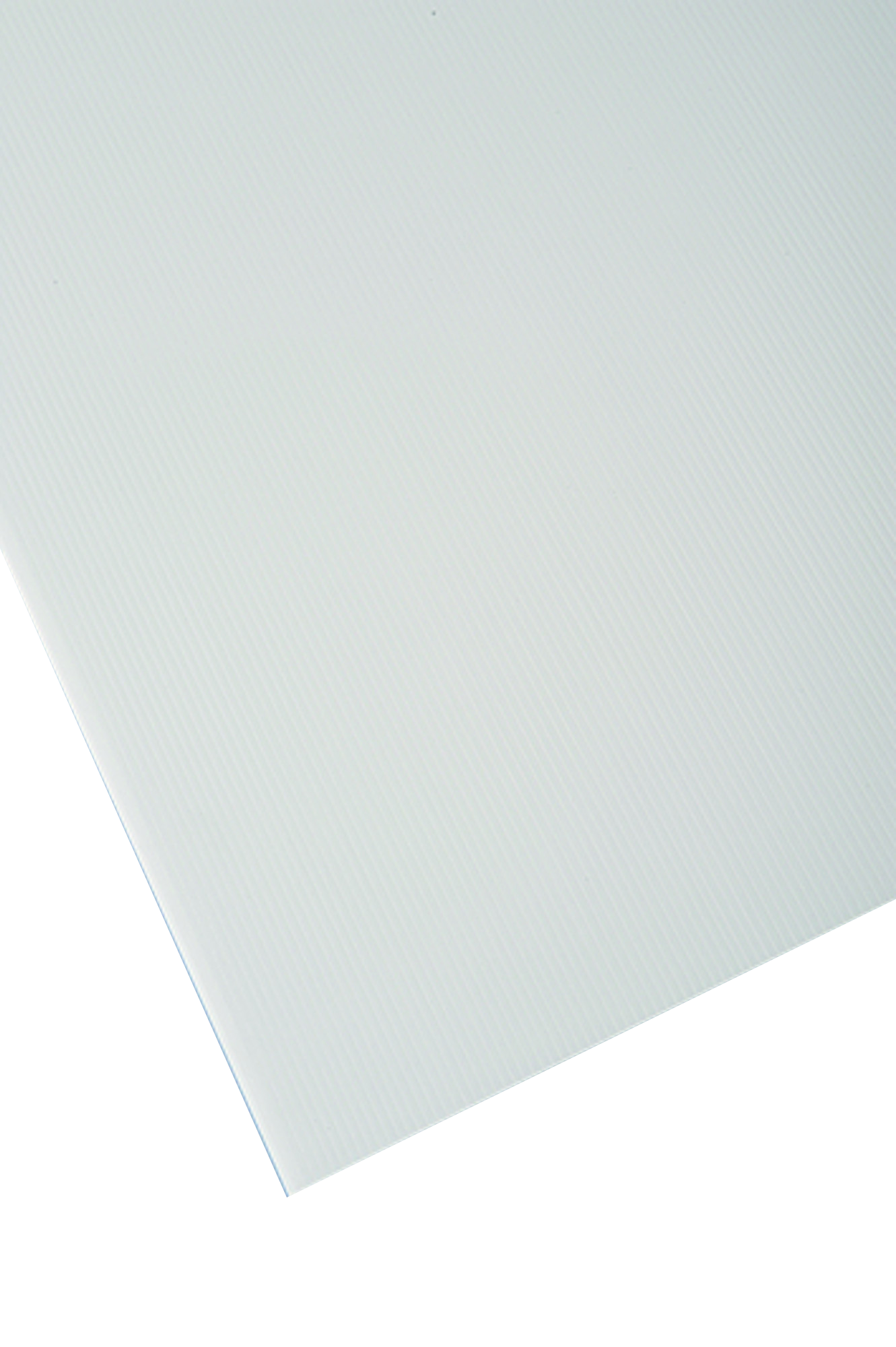 Placa de polipropileno blanco opaco de 2.5 mm de grosor y 100x50cm