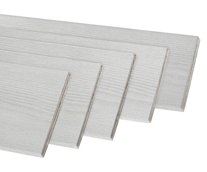 Kit de 5 tapetas lisas de mdf melamina blanco veta 70x10x2200 mm