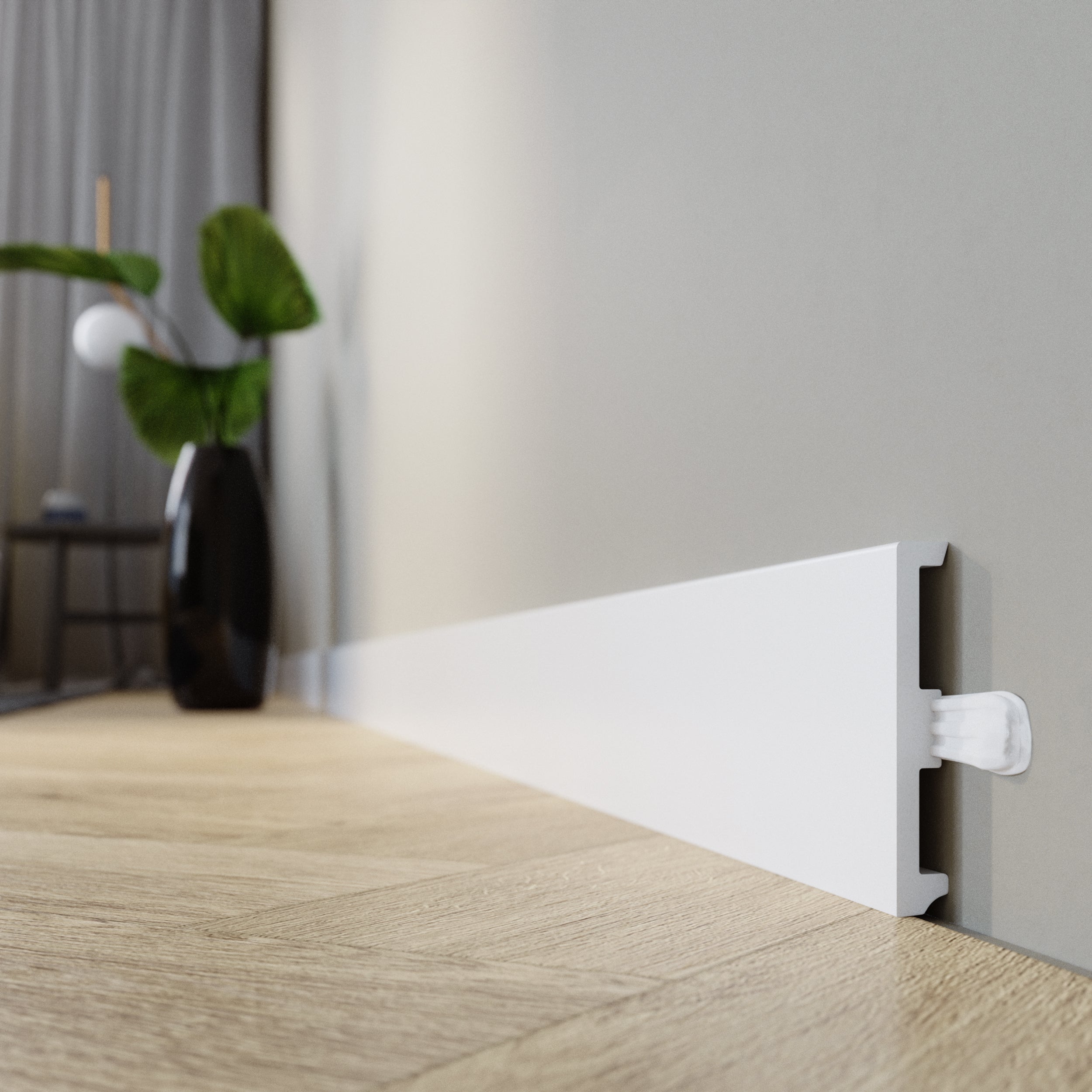 Rodapé Poliestireno branco mate 15x100x2200 mm Arbiton - 2
