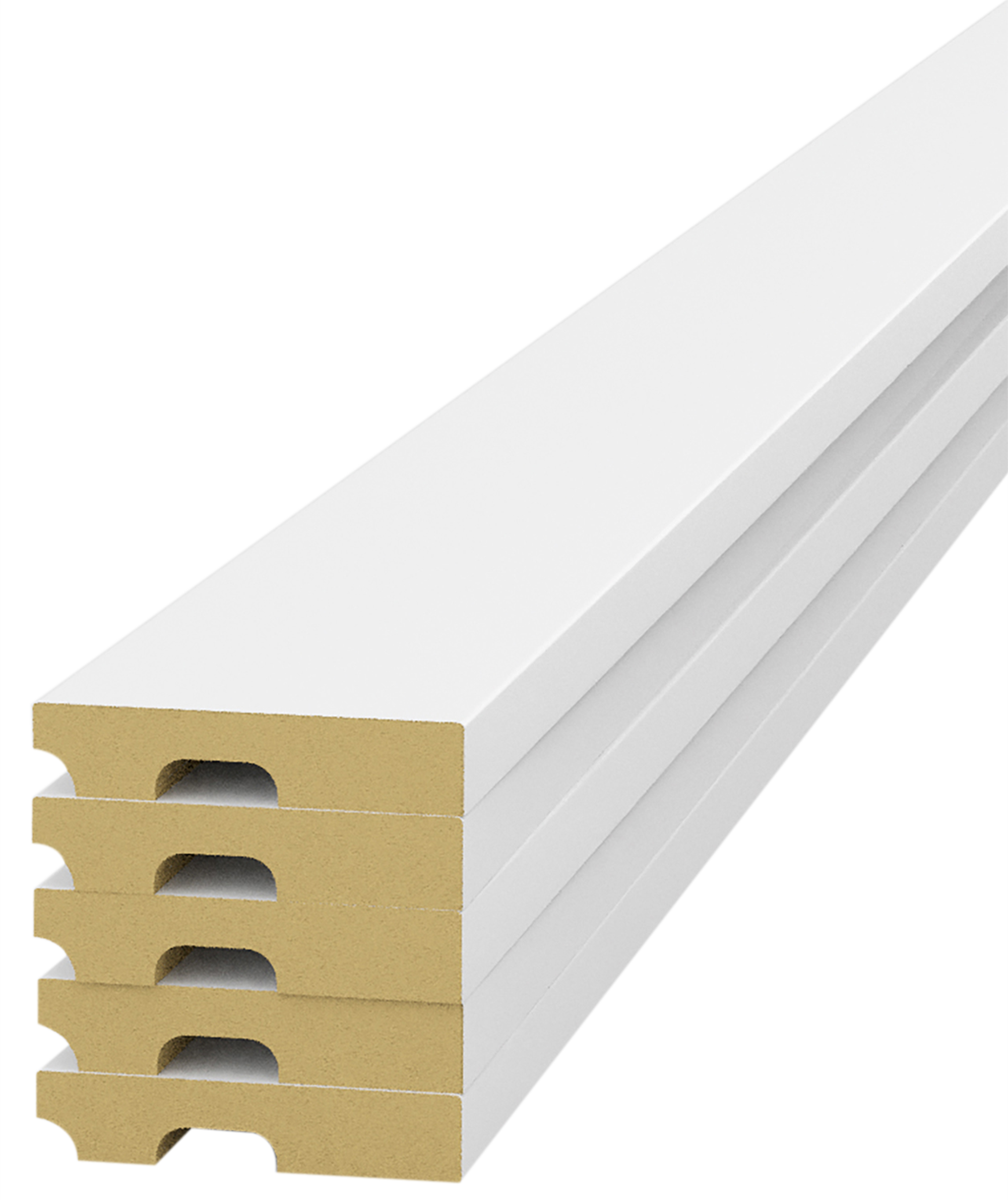 Rodapés de MDF ARTENS BRANCO 10X1.4X225CM (PACK 5UN) - 2