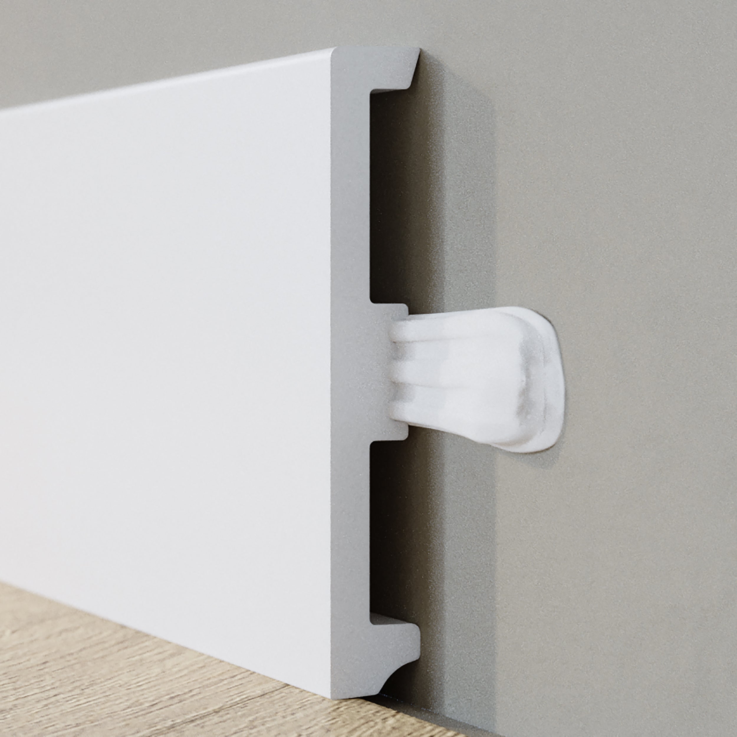 Rodapé Poliestireno branco mate 15x100x2200 mm Arbiton - 3
