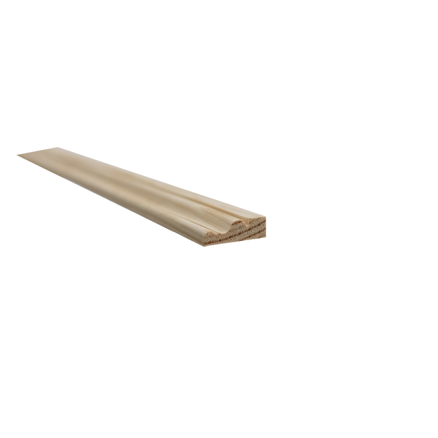 Jamba clasica maciza de pino 28x9 mm x 2,40 m (ancho x grueso x largo)