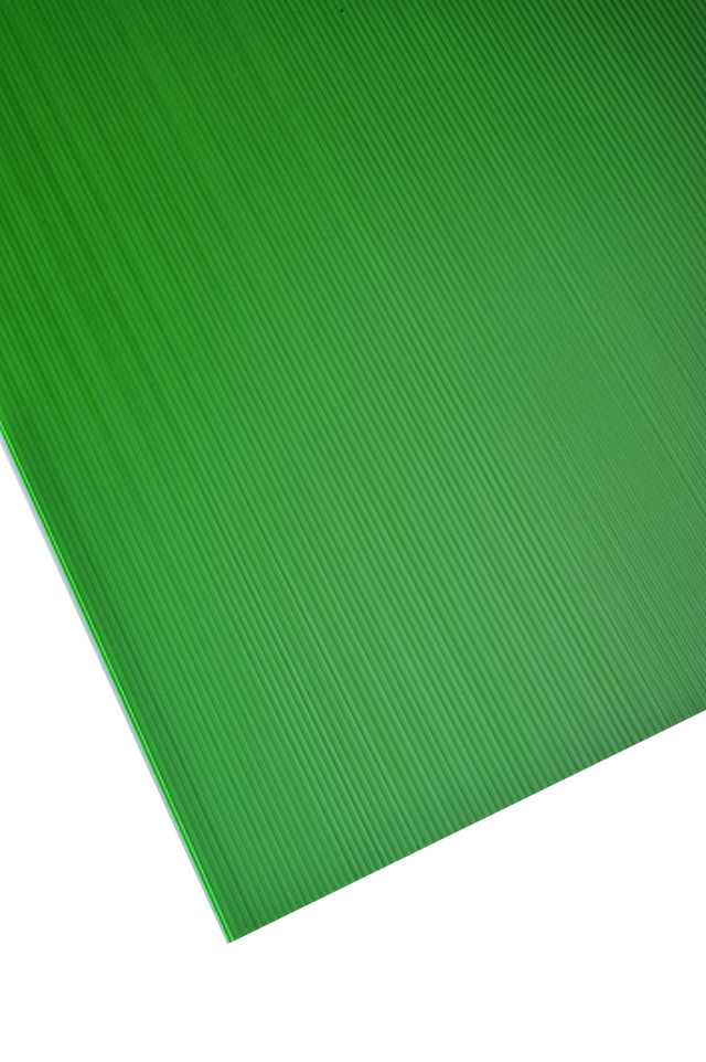 Placa de polipropileno verde opaco de 2.5 mm de grosor y 200x100cm