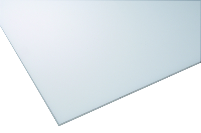 Vidrio plástico blanco liso de 5 mm de grosor y 100x50cm