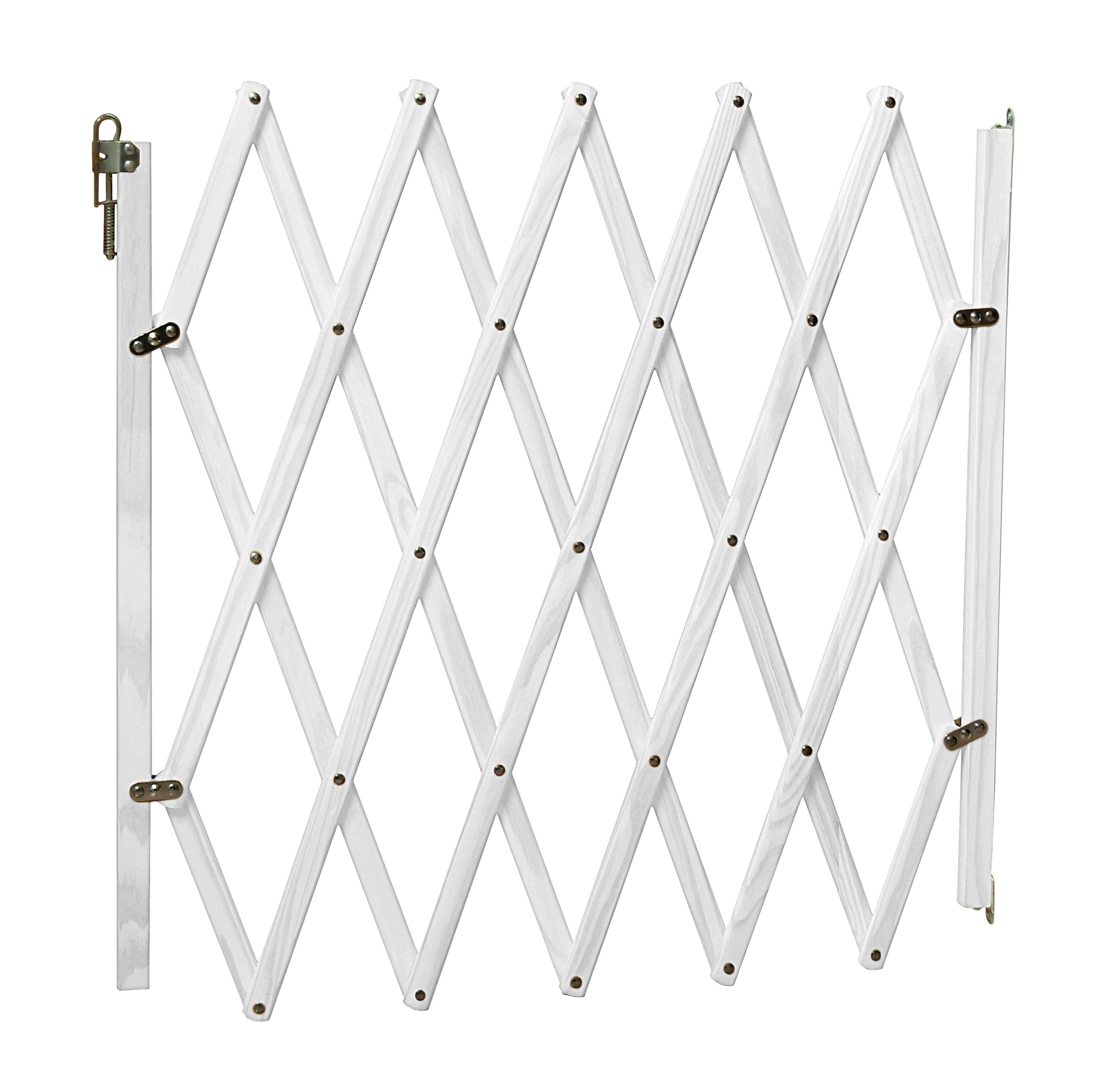 Puerta pequeña pivotante para en madera blanco de 60-110 cm