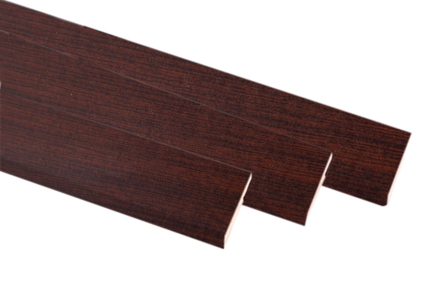 Kit de 3 molduras de recrecido mdf wengué 90 x 10 x 2200 mm