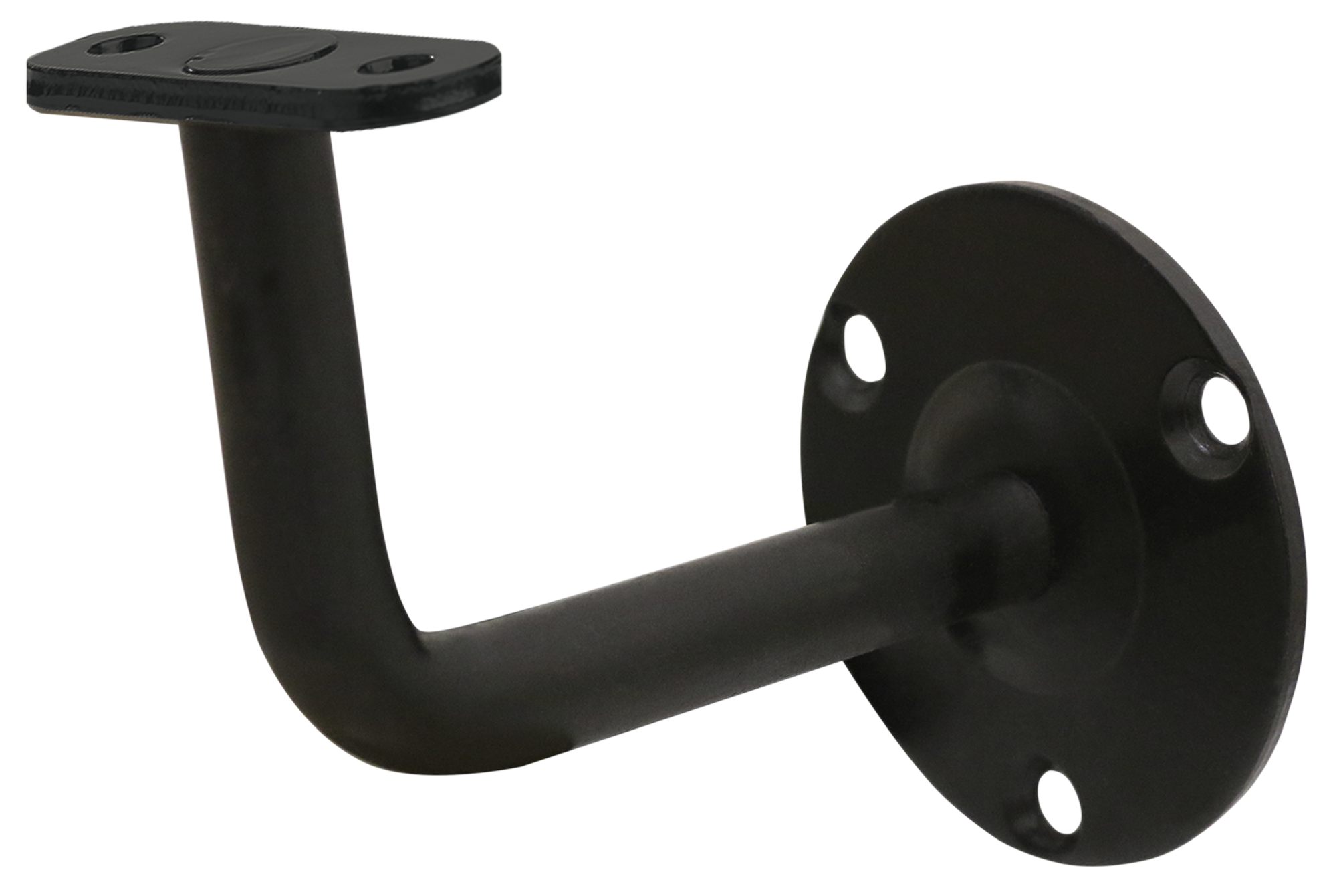 Soporte pasamanos negro mate fijacion a pared 42mm de diametro - 3