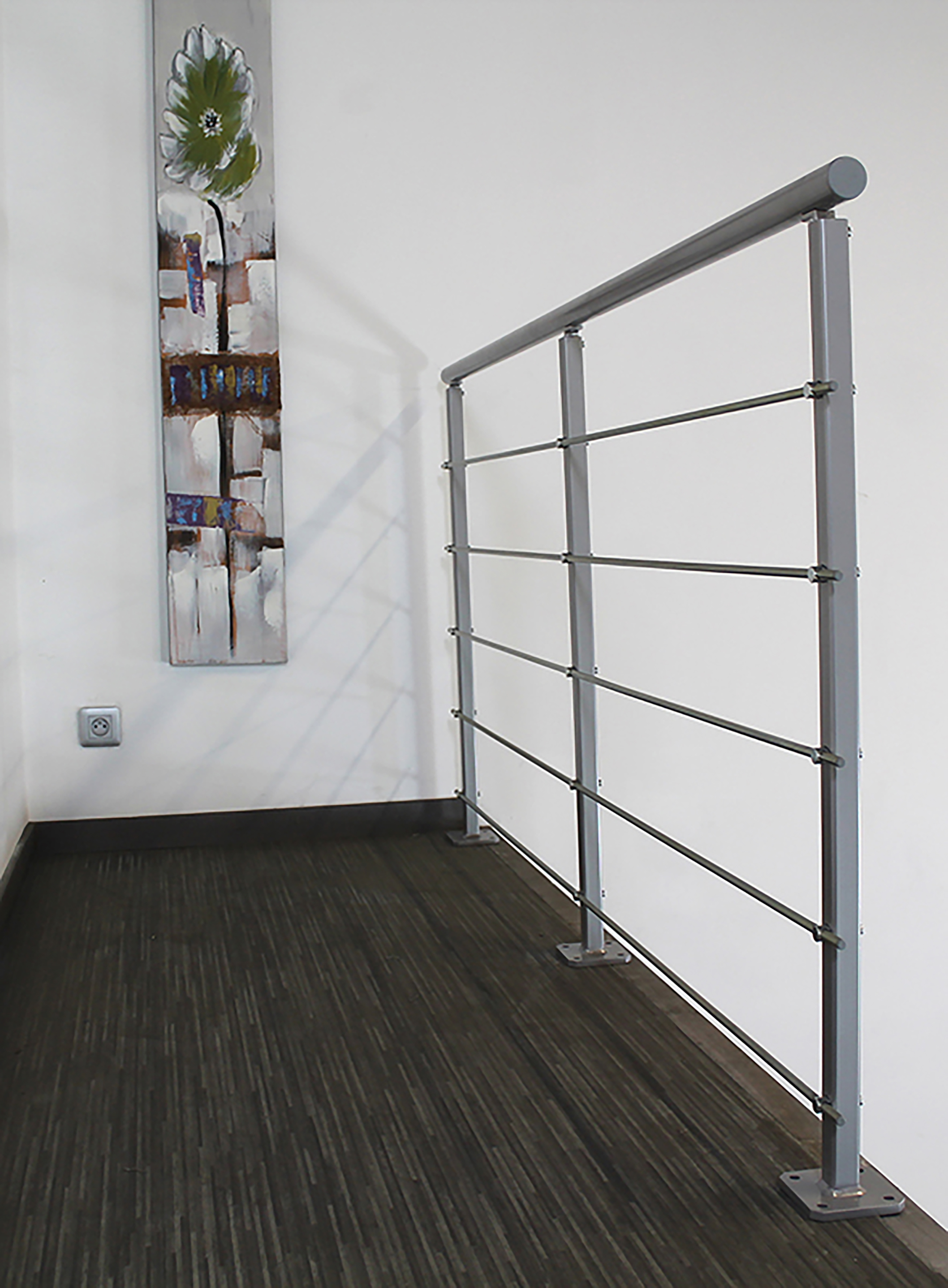 Balaustre acero balsteel y escarvio gris 100cm longitud