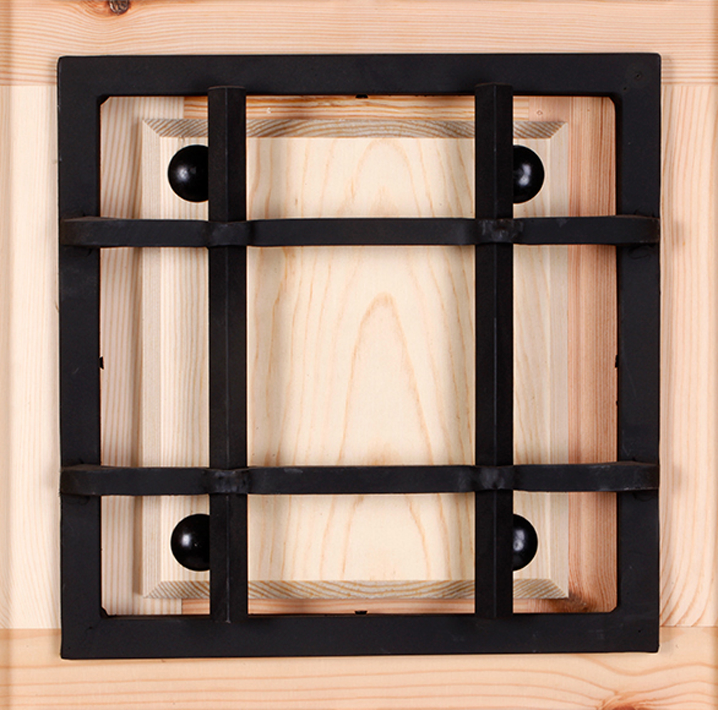 Puerta de entrada madera pino entera diseño rústico color pino apertura derecha 210x95cm - 10