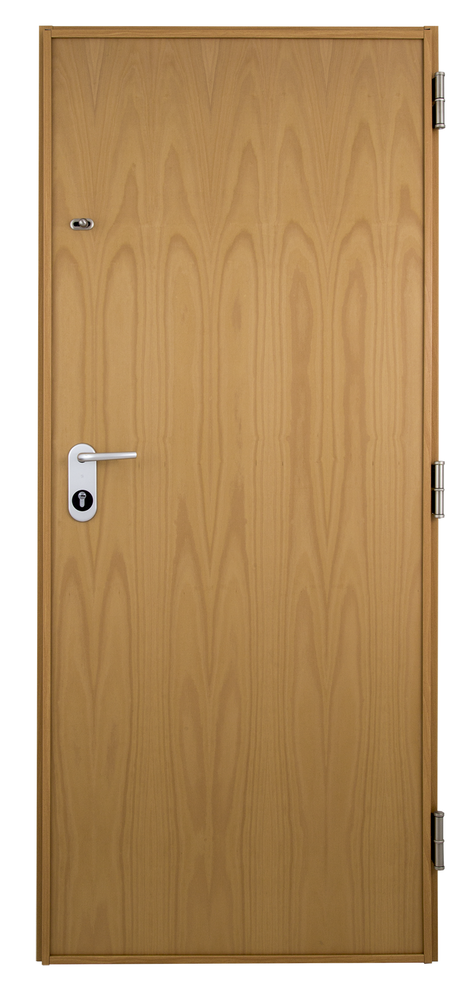 Puerta de entrada acorazada serie V fresada Haya / interior liso Haya apertura izquierda 206x89cm - 3