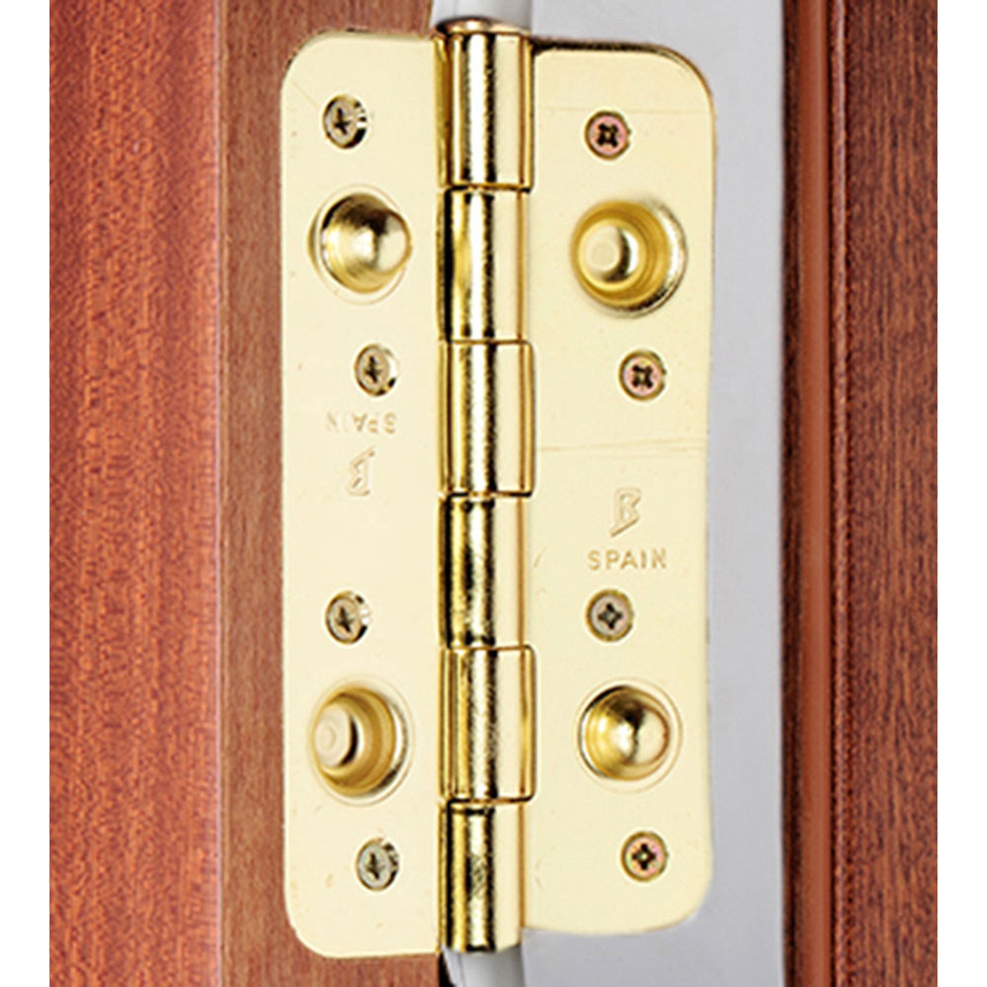 Puerta de entrada blindada serie 3P liso sapelly / interior liso  blanco apertura derecha 205x86cm - 11