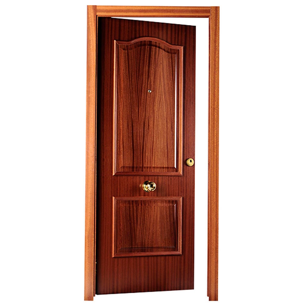 Puerta de entrada blindada serie 3P provenzal sapelly / interior liso  blanco apertura izquierda 205x86cm - 17