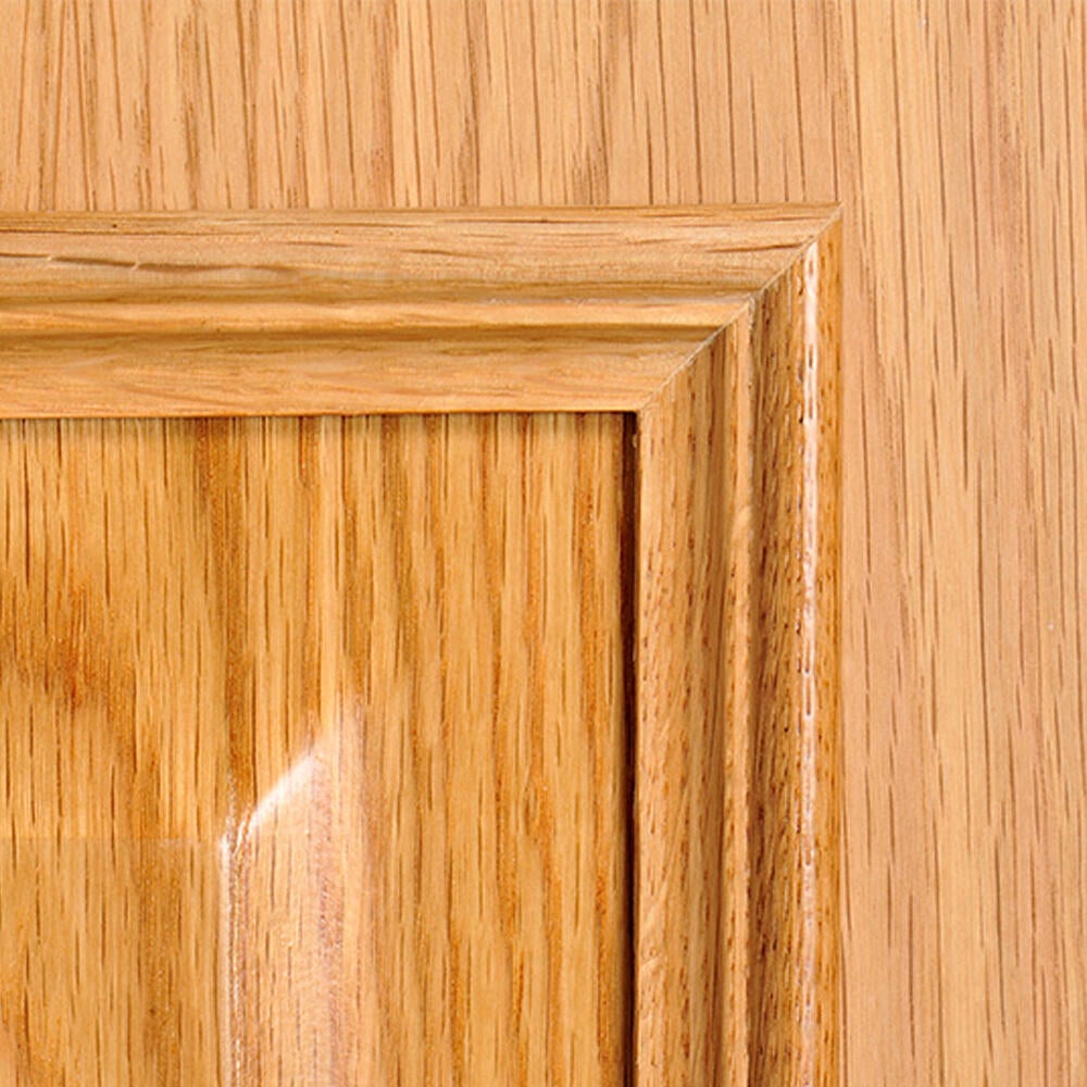 Puerta de entrada blindada serie 3P dos cuadros roble / interior liso  blanco apertura izquierda 205x86cm - 16