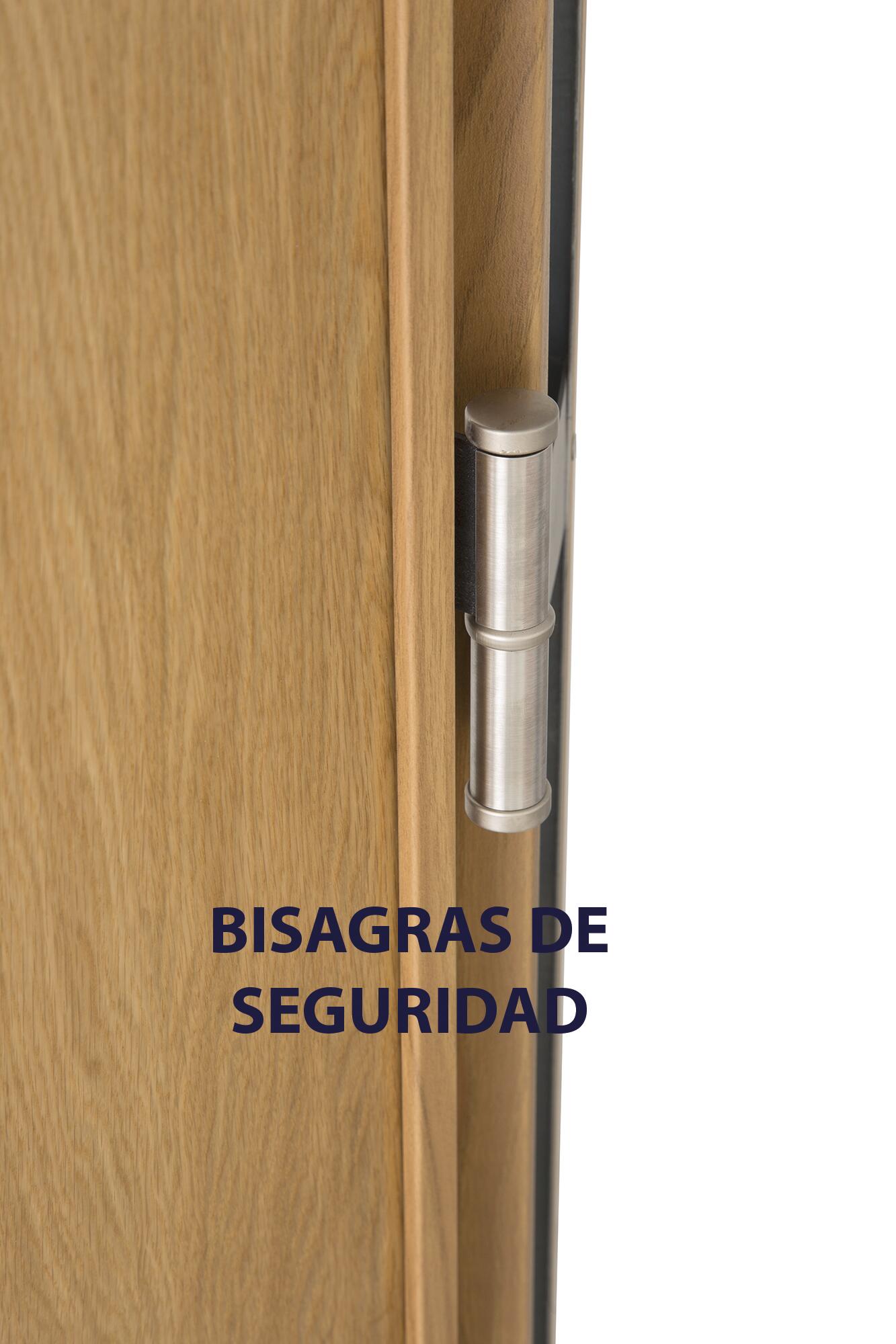 Puerta de entrada acorazada serie V provenzal roble / interior liso roble apertura izquierda 206x89cm - 19