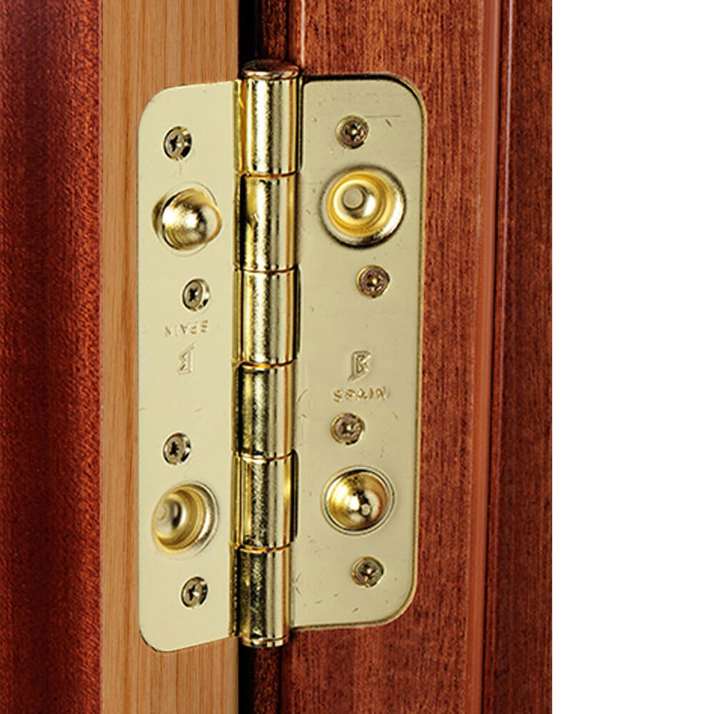 Puerta de entrada blindada serie 3P liso sapelly / interior fresada Noruega roble apertura izquierda 205x86cm - 16