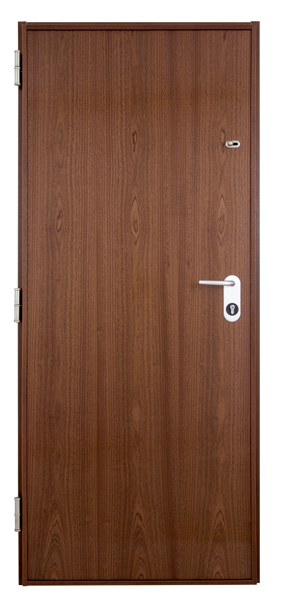 Puerta de entrada acorazada serie V provenzal sapelly / interior liso sapelly apertura izquierda 206x89cm - 3