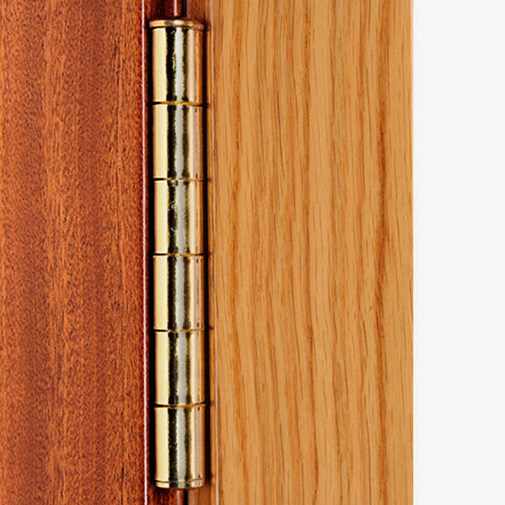 Puerta de entrada blindada serie 3P liso sapelly / interior fresada Noruega roble apertura izquierda 205x86cm - 8