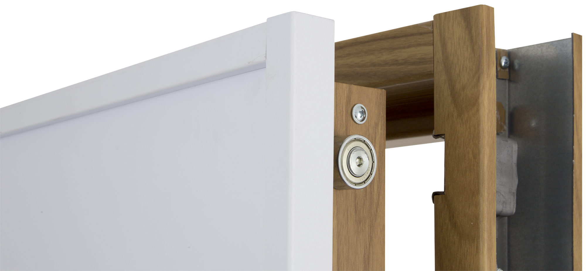 Puerta de entrada acorazada serie V provenzal roble / interior liso blanco apertura derecha 206x89cm - 13