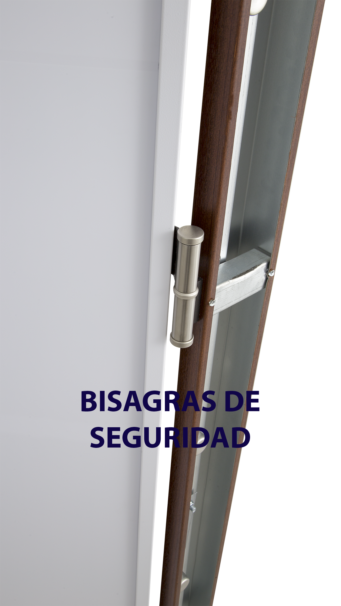 Puerta de entrada acorazada serie V provenzal sapelly / interior liso blanco apertura izquierda 206x89cm - 21