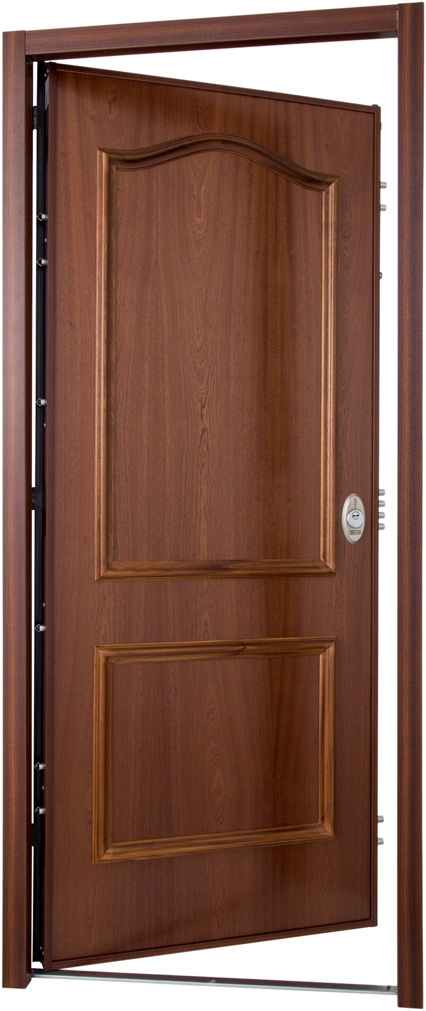 Puerta de entrada acorazada serie V provenzal sapelly / interior Lucerna fresada blanco apertura izquierda 206x89cm - 19