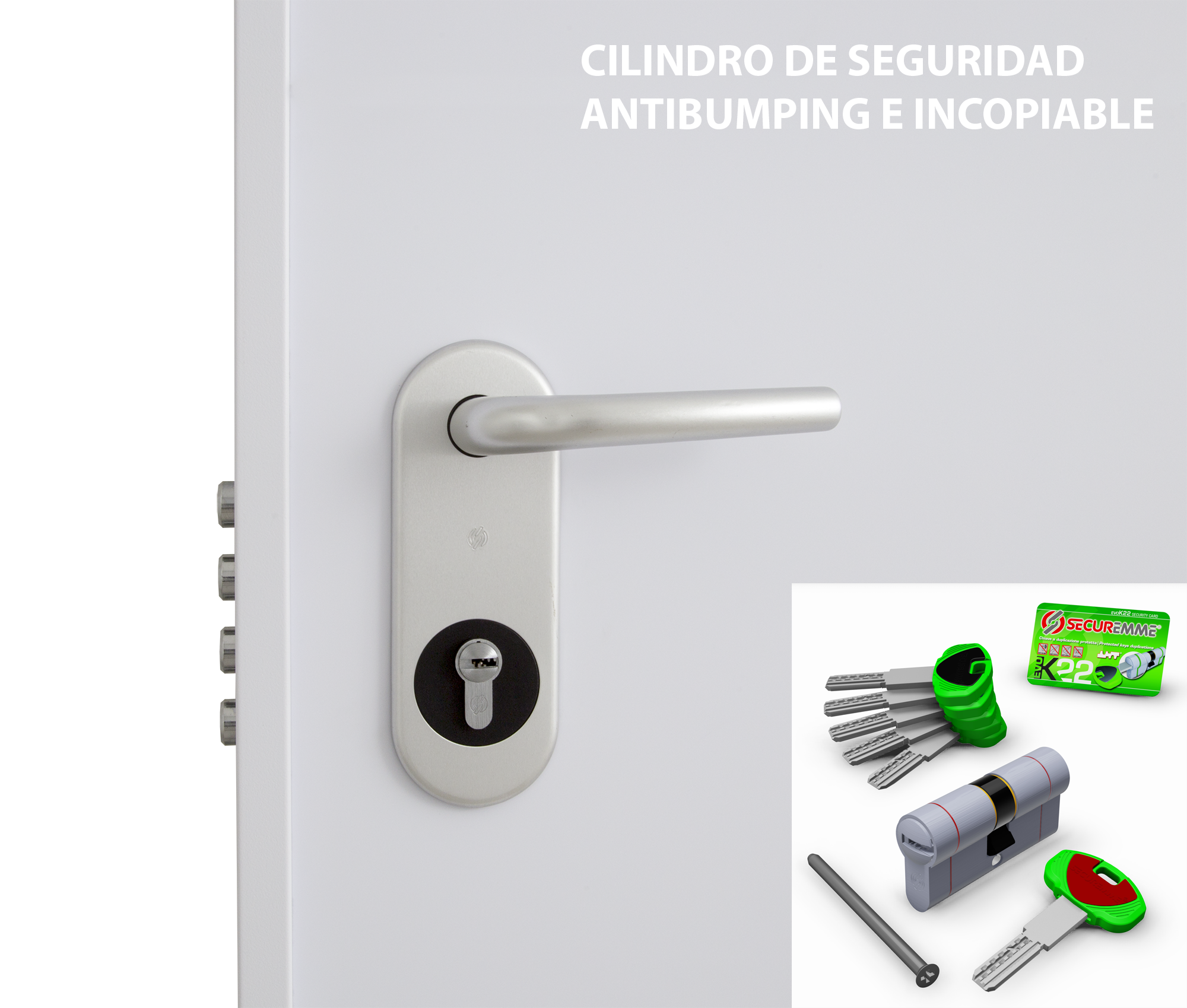 Puerta de entrada acorazada serie V provenzal sapelly / interior liso blanco apertura izquierda 206x89cm - 18