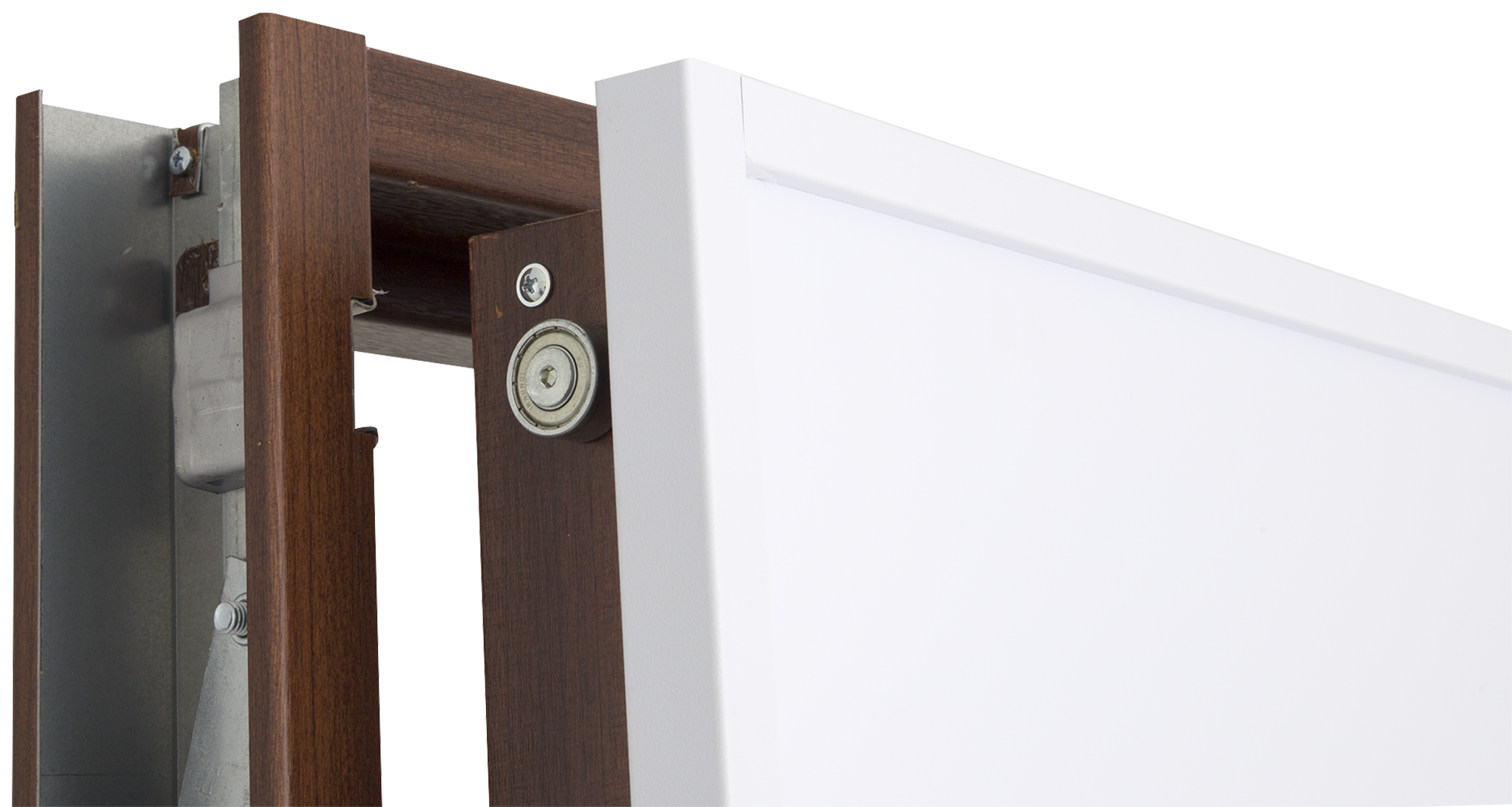 Puerta de entrada acorazada serie V provenzal sapelly / interior Lucerna fresada blanco apertura izquierda 206x89cm - 7