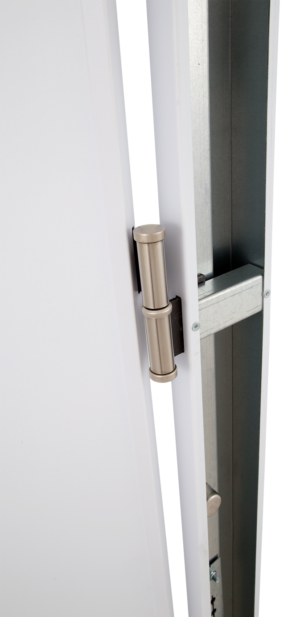 Puerta de entrada acorazada serie V fresada blanco / interior liso blanco apertura izquierda 206x89cm - 13