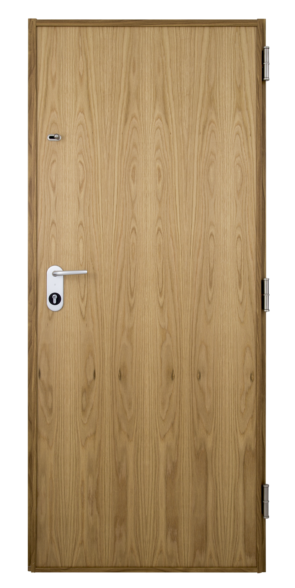 Puerta de entrada acorazada serie V fresada roble / interior liso roble apertura izquierda 206x89cm - 16