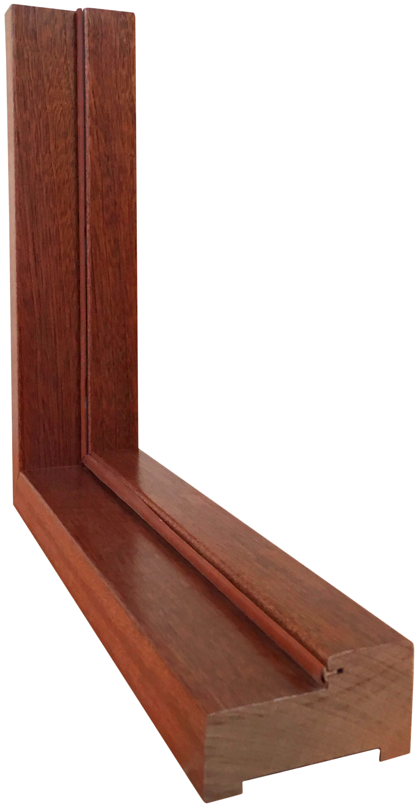 Puerta de entrada blindada serie 3P liso sapelly / interior liso  sapelly apertura izquierda 206x87cm - 6