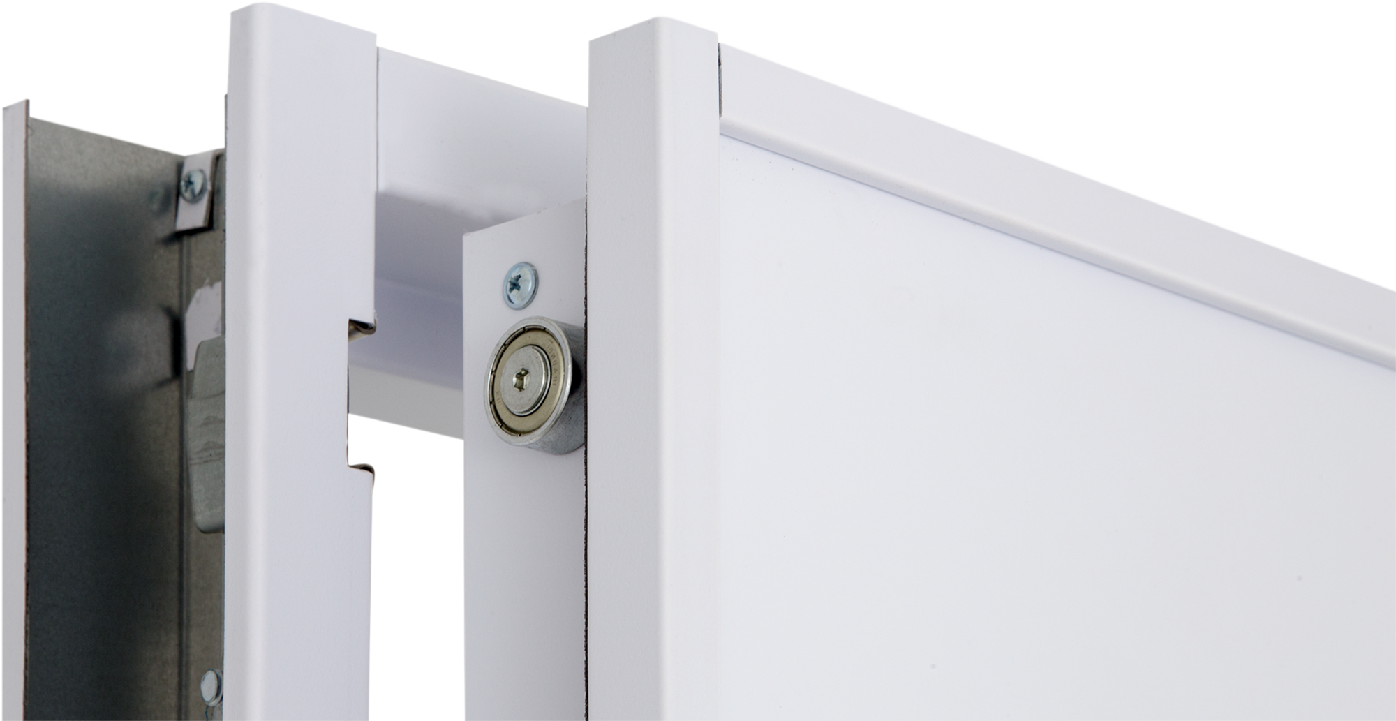 Puerta de entrada acorazada serie V fresada blanco / interior liso blanco apertura izquierda 206x89cm - 10