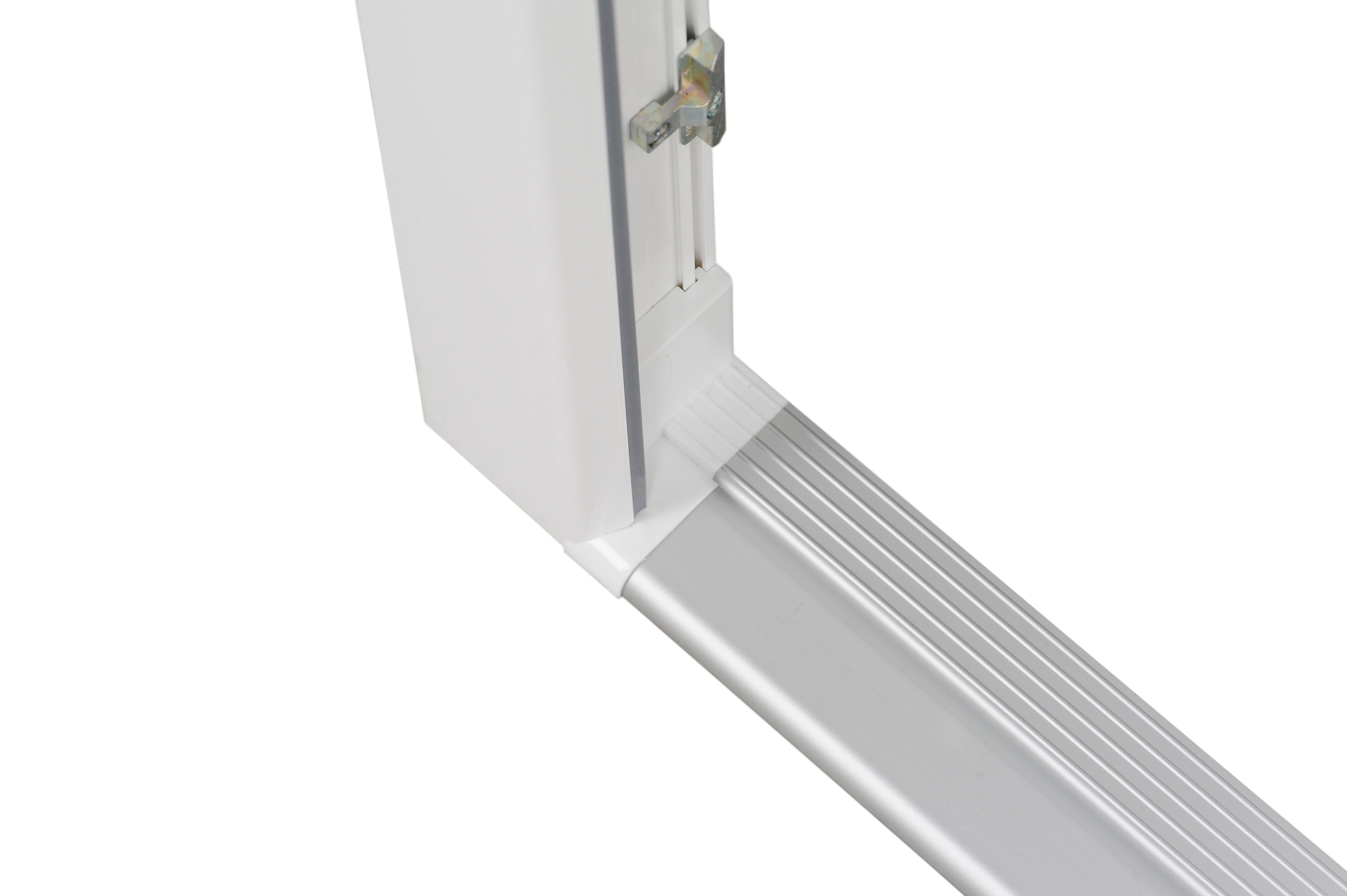 Puerta de entrada serie Basic pvc Sevilla diseño liso color blanco apertura derecha 208x98cm - 19