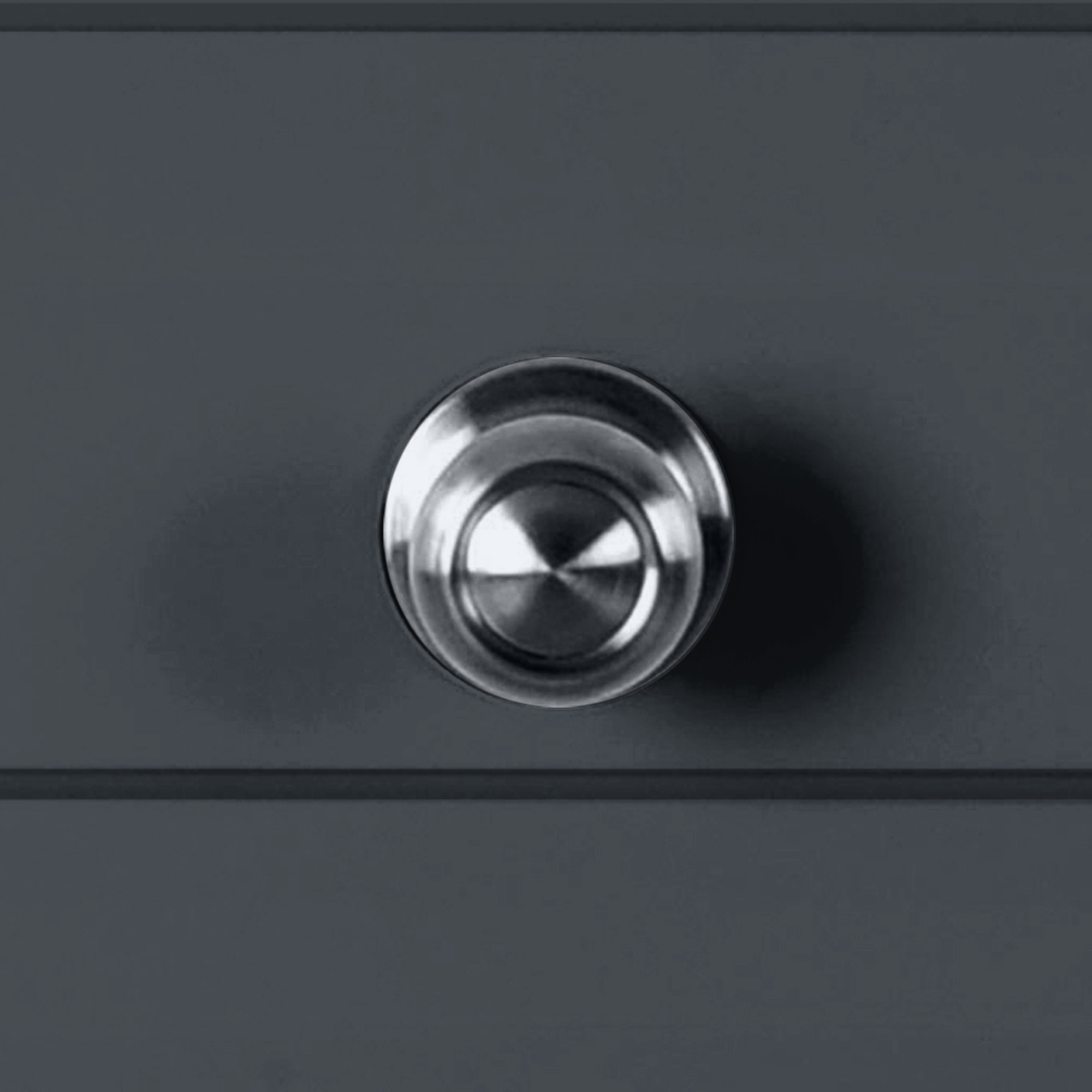 Puerta de entrada metálica serie Saga fresada gris 7016 /interior fresada gris 7016 apertura derecha 210x90cm - 7
