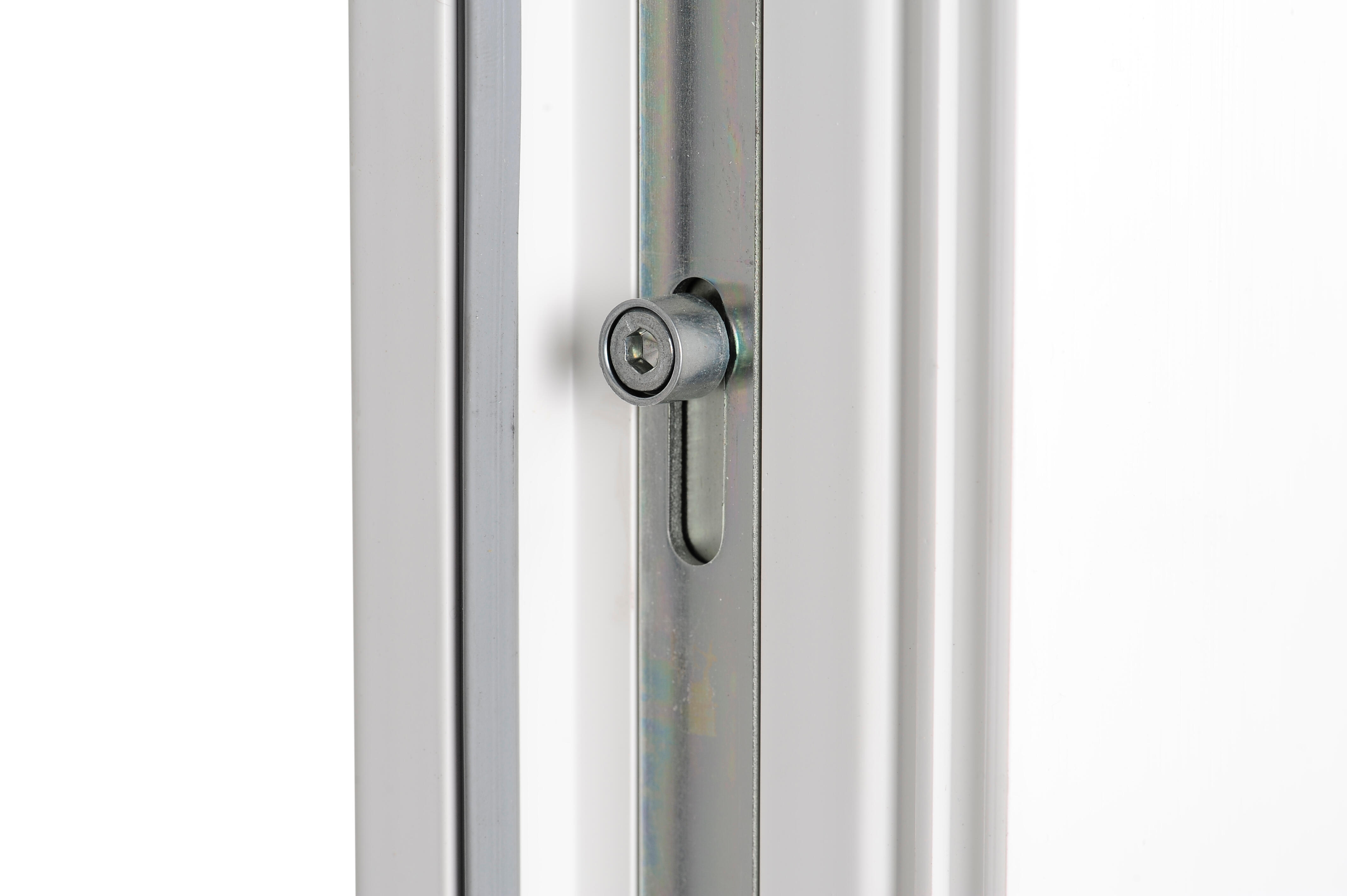 Puerta de entrada serie Basic pvc Sevilla diseño liso color blanco apertura derecha 208x98cm - 9